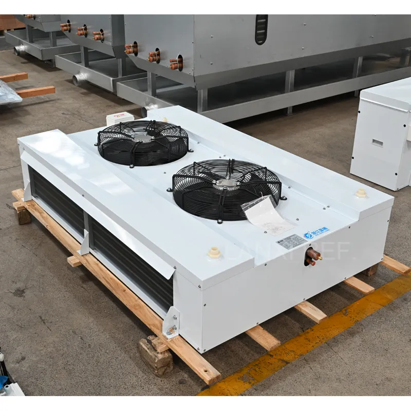 Food Processing Room and Workshop Used Refrigeration Unit Double Side Blowing Outlet Evaporator Unit with Softer Air out