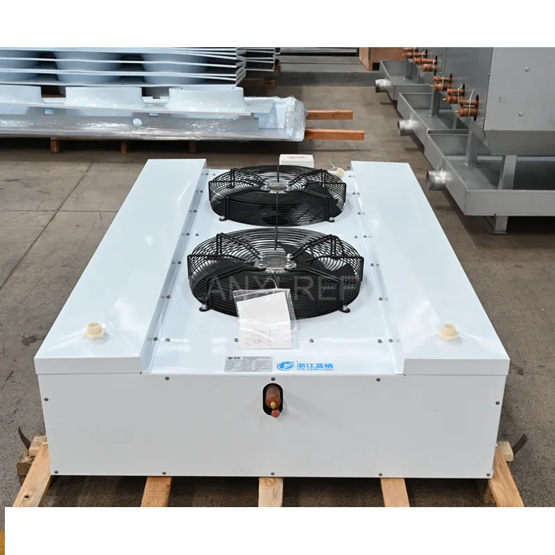 Food Processing Room and Workshop Used Refrigeration Unit Double Side Blowing Outlet Evaporator Unit with Softer Air out