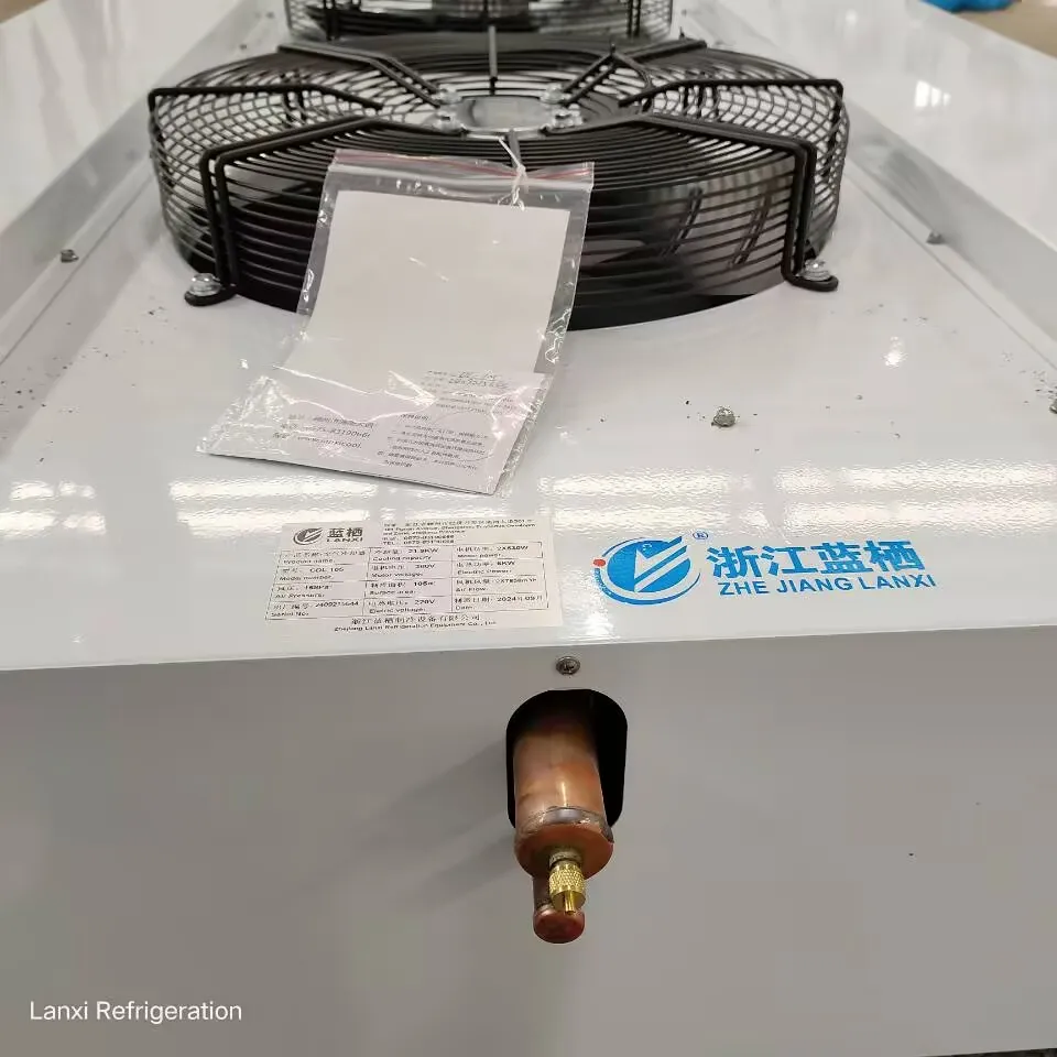 Food Processing Room and Workshop Used Refrigeration Unit Double Side Blowing Outlet Evaporator Unit with Softer Air out
