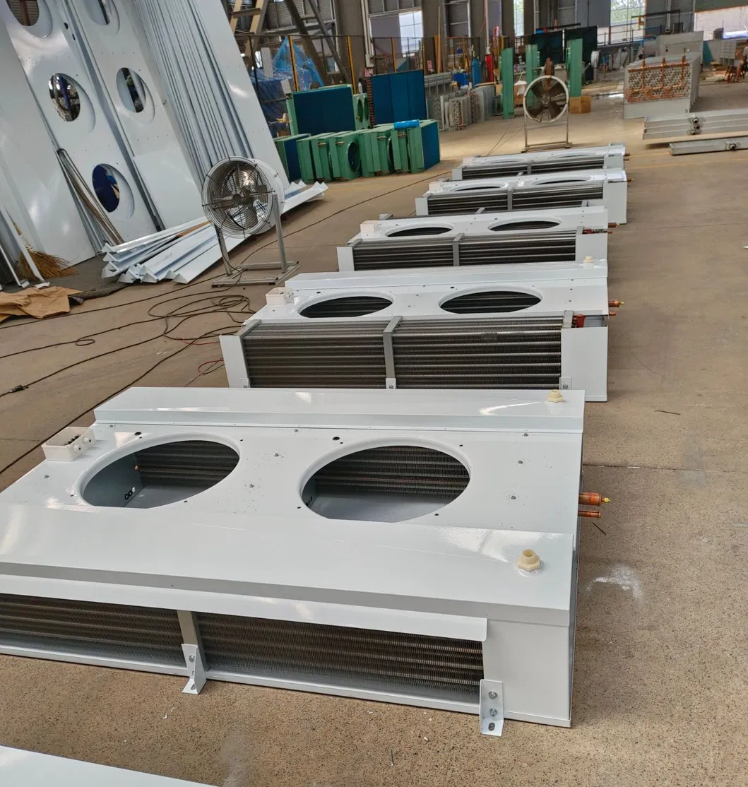 Food Processing Room and Workshop Used Refrigeration Unit Double Side Blowing Outlet Evaporator Unit with Softer Air out