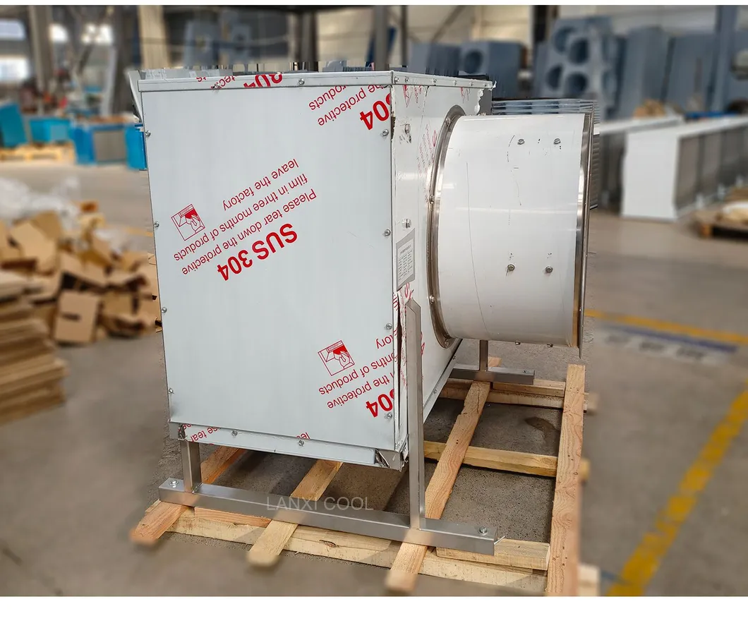 Stainless Steel Shell Side Blow Evaporator Unit Cooler for Cold Room for Fruit and Vegetables and Seafood