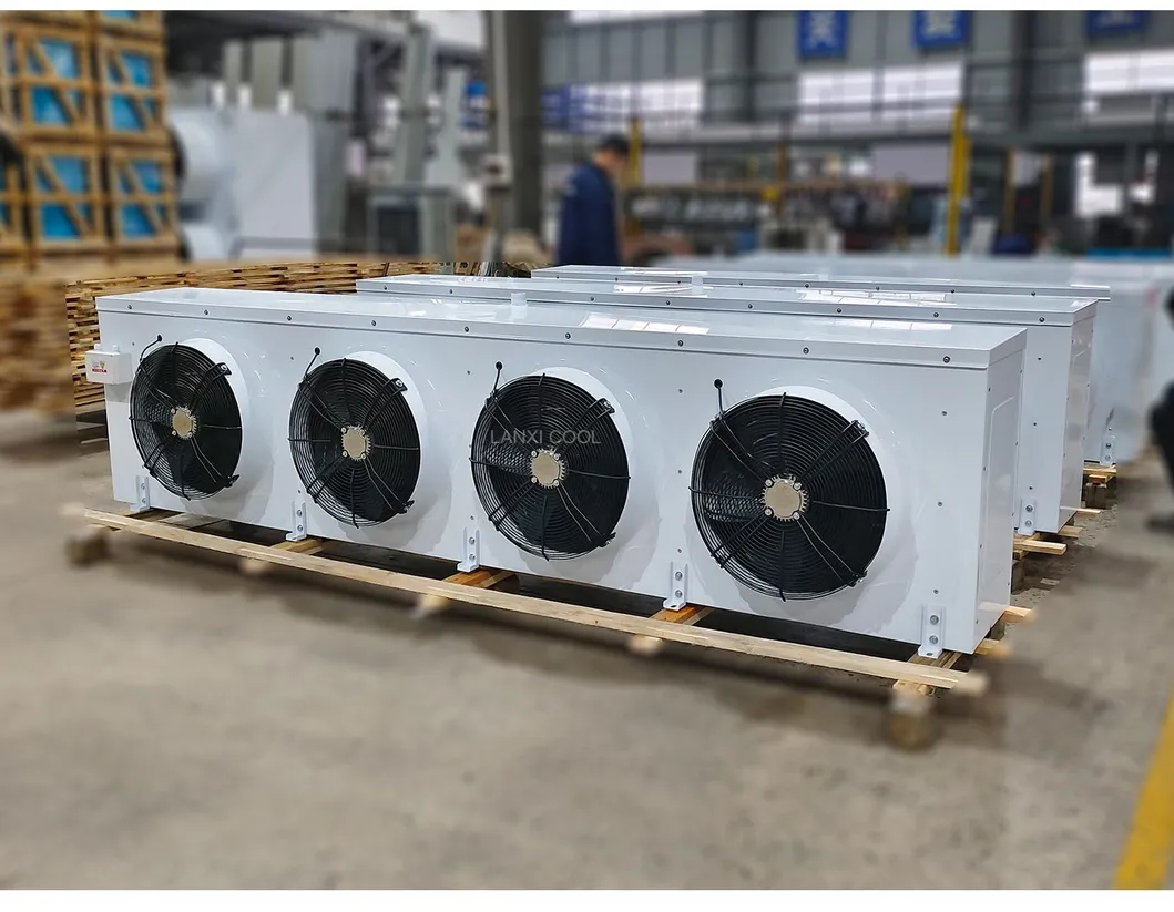 Four Axial Fan Aluminum Fins Copper Tube Cold Room Air Cooler Evaporator for Refrigeration System