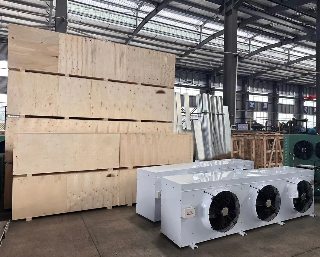 Four Axial Fan Aluminum Fins Copper Tube Cold Room Air Cooler Evaporator for Refrigeration System