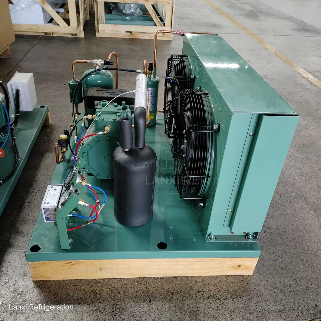 Cold Room Refrigeration Compressor 5HP R22/R404A Refrigeration Unit Air Cooled Open Type Cold Storage Compressor Condensing Unit