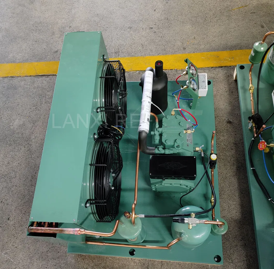 Cold Room Refrigeration Compressor 5HP R22/R404A Refrigeration Unit Air Cooled Open Type Cold Storage Compressor Condensing Unit