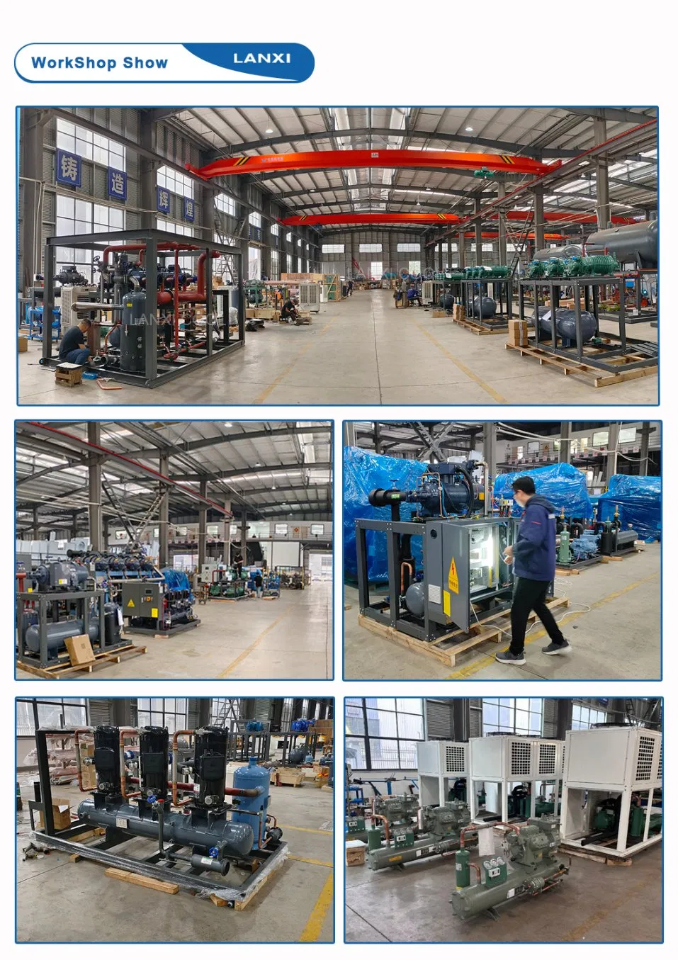 Cold Room Refrigeration Compressor 5HP R22/R404A Refrigeration Unit Air Cooled Open Type Cold Storage Compressor Condensing Unit