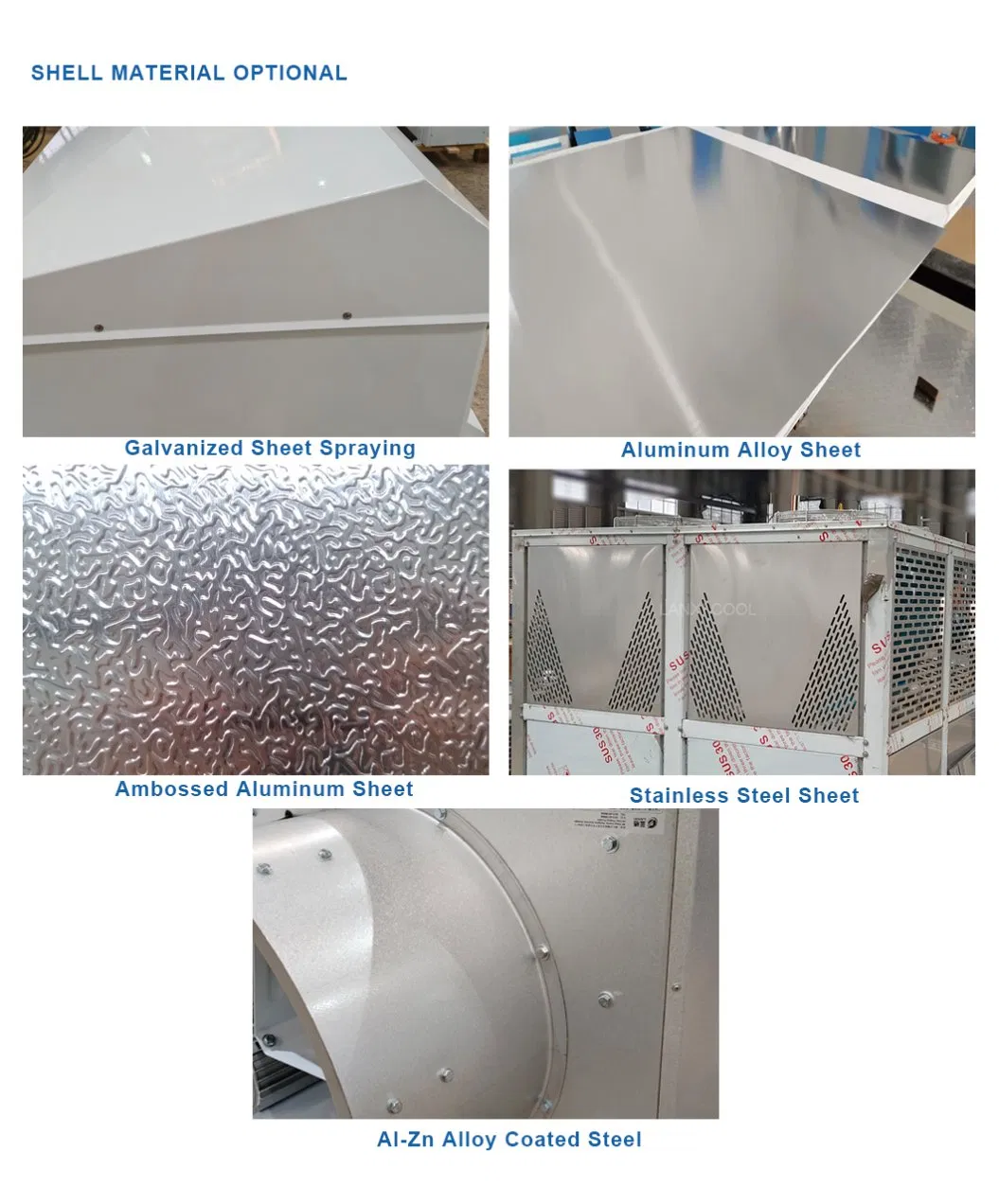 New Material Sgld Good Corrosion Protection Evaporator for Cold Room with Duct Fan Motor Wall-Mounted 415V 50Hz or 440V 60Hz Air Cooler Uni