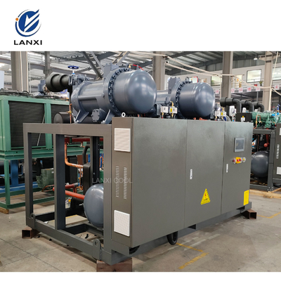Lanxi 100HP испарительный охлажденный винтовой холодильник компрессор конденсационный блок для холодильника холодильной комнаты