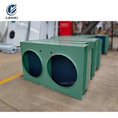 Конденсатор типа H FNH-49 Factory 3HP 5HP 6HP 10HP Конденсатор с воздушным охлаждением Боковая вентиляция конденсатора с вентиляторами