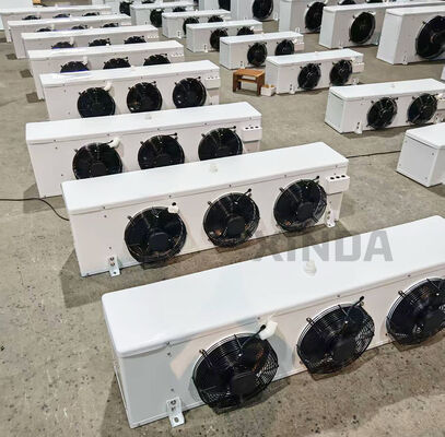 DL-125 воздухоохладитель Круглоугольная оболочка высококачественный настраиваемый испаритель холодной комнаты с ISO для системы охлаждения ходьба в холодной комнате воздухоохладитель