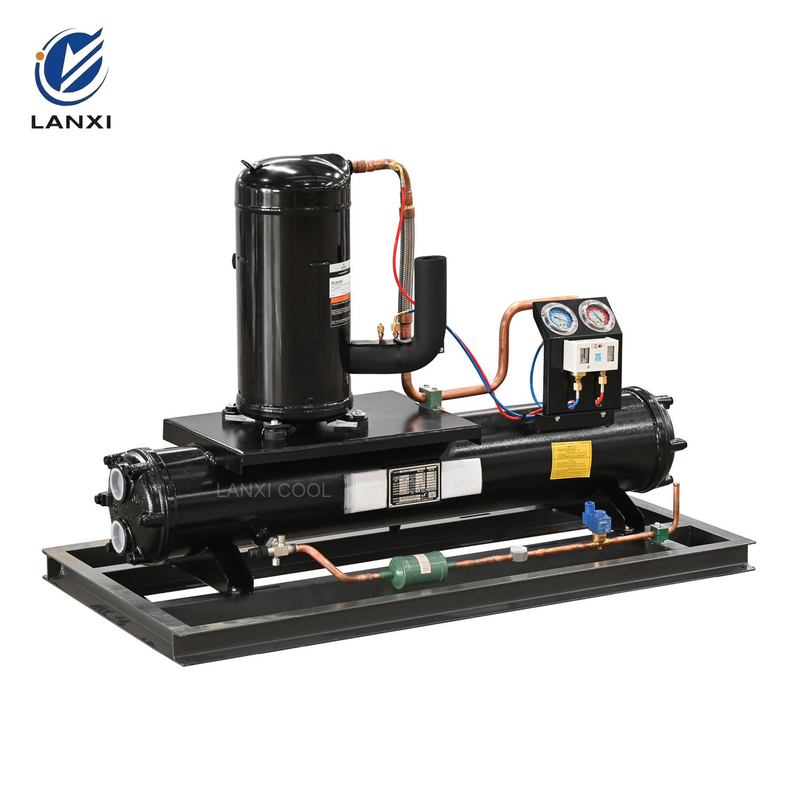 Emerson 12HP Copeland Скрут компрессоры Конденсационные установки Вода охлажденная для системы охлаждения холодильная комната